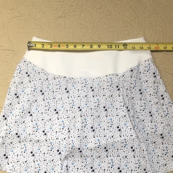 New! Puma PWRShape White Dot Print 16” Golf Skort With Pockets size Medium - Picture 13 of 15